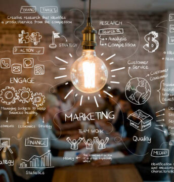 Great idea of a marketing strategy plan at a creative office - business concepts